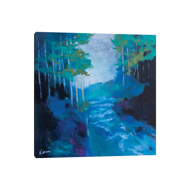 Living Water by Kerri Blackman - Painting on Canvas, Wrapped Canvas, 45.72cm H x 45.72cm W x 1.91cm D