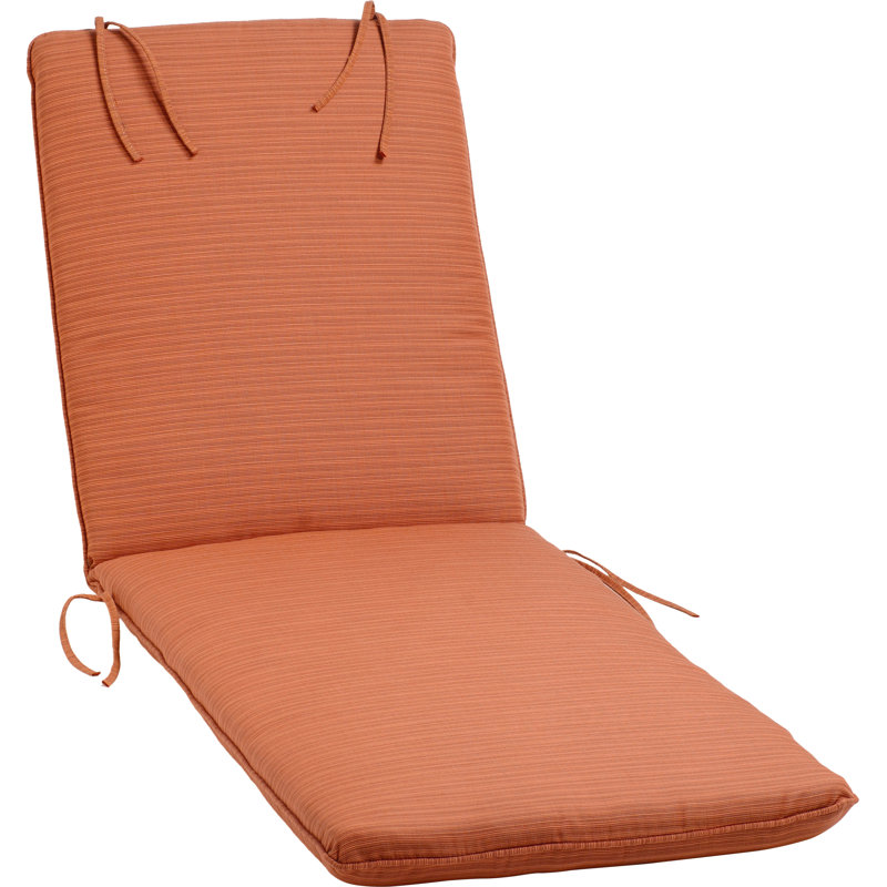 Chaise longue / coussin de dossier Sunbrella, Papaye Dupione