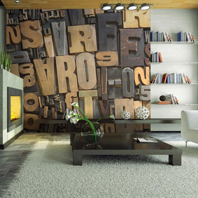 Murale lettres en bois Eymen
