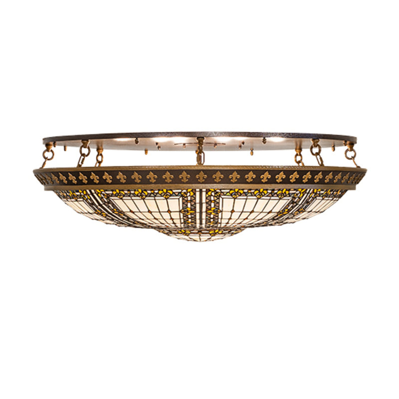 Glass Semi Flush Mount