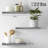 Rustic Floating Shelves for Wall - Small Size - Versatile Design - Grey - Set of 3-423784794
