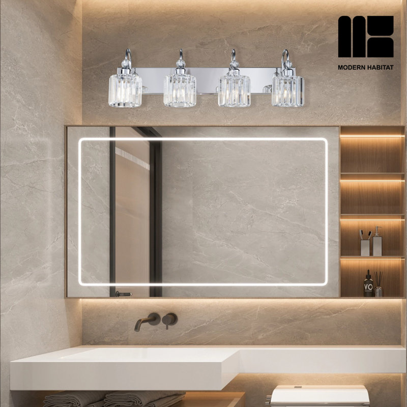 Splat 4 - Light Dimmable LED Chrome Vanity Light