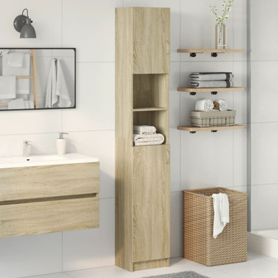 Campbellton vidaXL Bathroom Cabinet 32x25.5x190 cm Engineered Wood