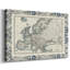 Carte bordée d'une carte de l'Europe, toile tendue avec châssis-1276694360
