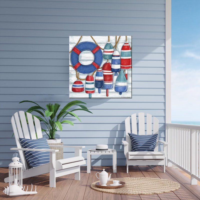 Art sur toile, "Patriotic Buoys"