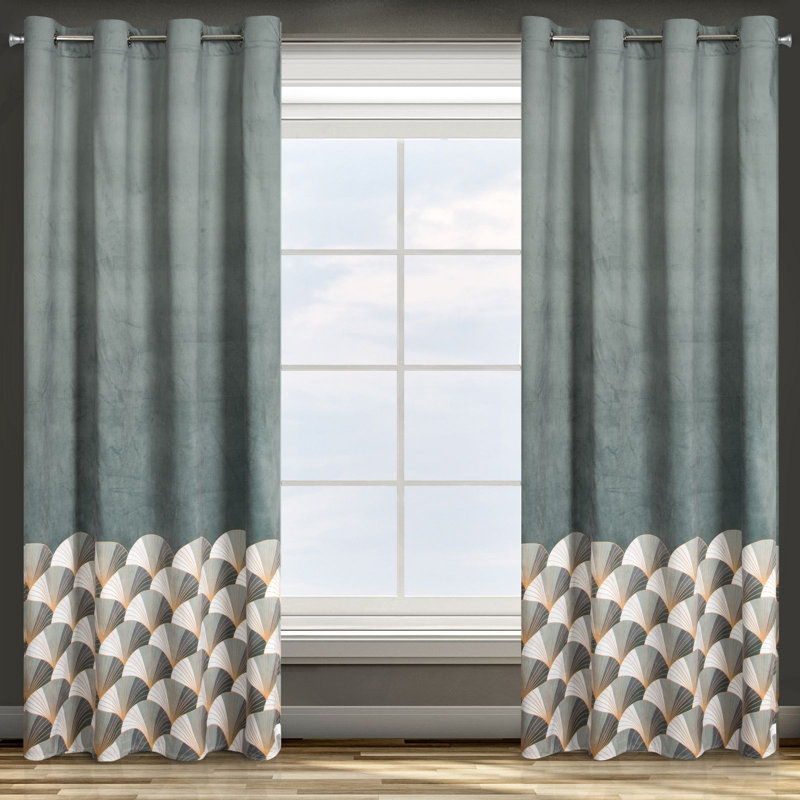 Design 91 Blackout Curtain, Steel