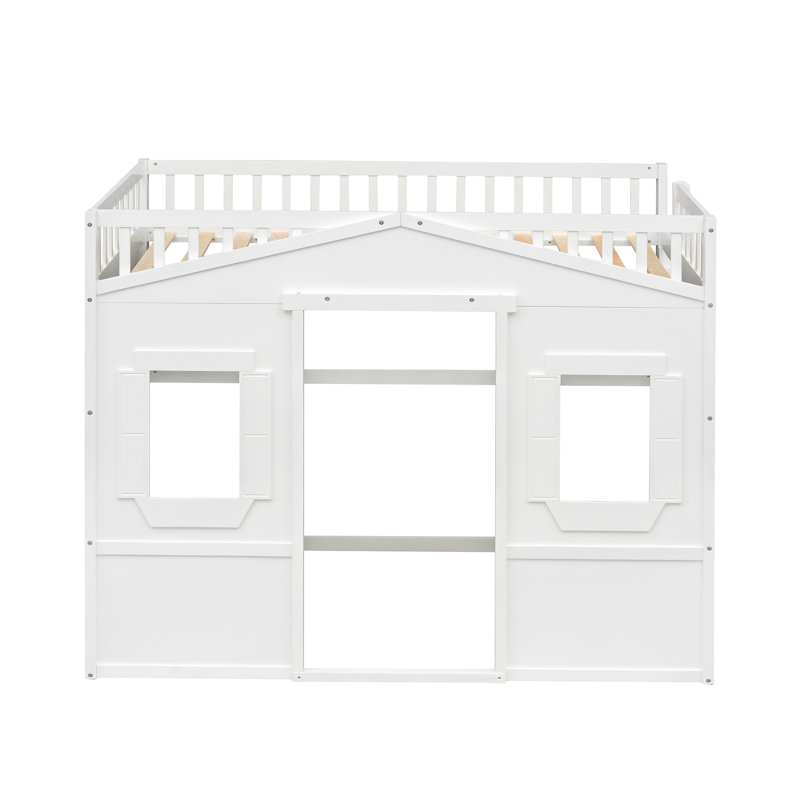 Gabriella-Frances Kids Loft Bed with Ladder, Twin, White