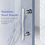 Porte battante pivotante en verre 32 po x l 1/4 po x H 72 po-101827017