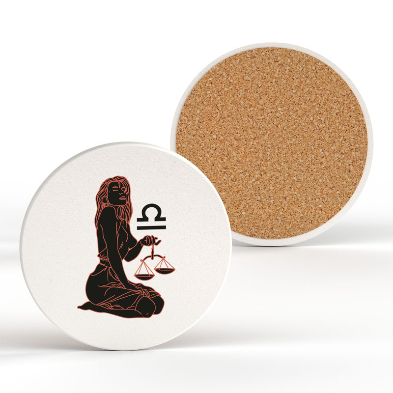 Kana Ceramic Round 1 Piece Coaster