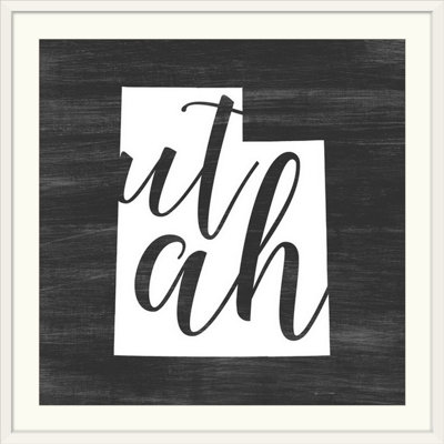 " Home State Typography Utah "