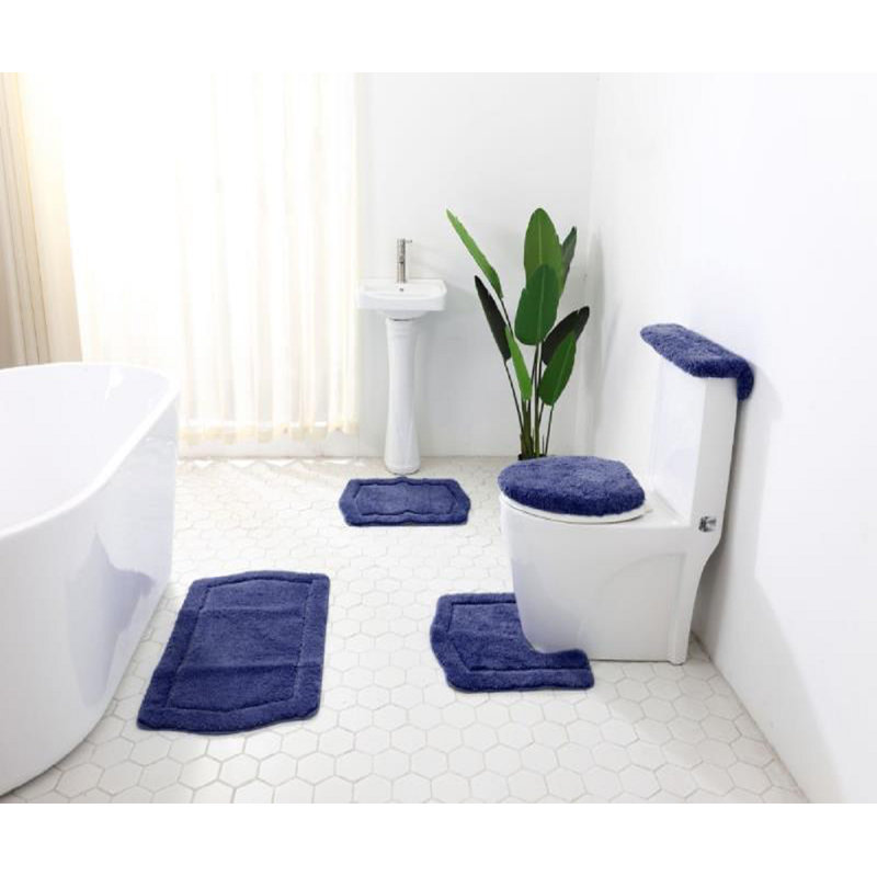 Non-Slip Bath Rug, Navy