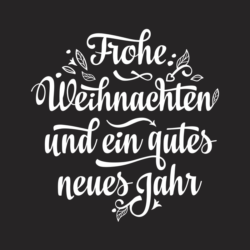 German Christmas Congratulation by Zoya_Miller - Wrapped Canvas Print, 30cm H x 30cm W
