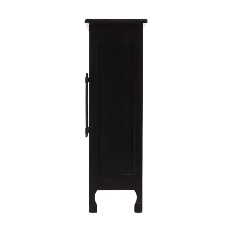 Furniture Classics Black Dalia Mahogany Accent Cabinet