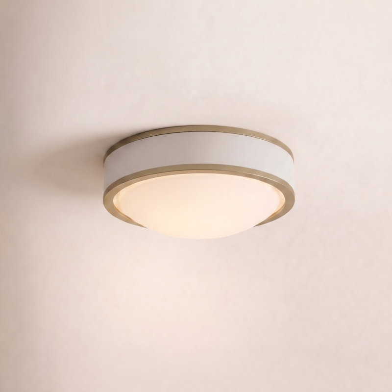 Monroe 1 - Light LED Flush Mount, Burnished Brass
