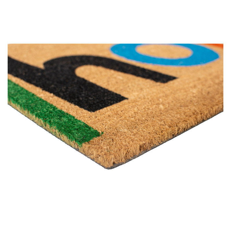 Tapis d'extérieur antidérapant Lloshi Hola, Rectangle 1 pi 5 po x 2 pi 5 po