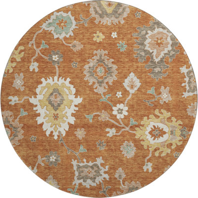 Premium Machine Washable Prisco Paprika Rug