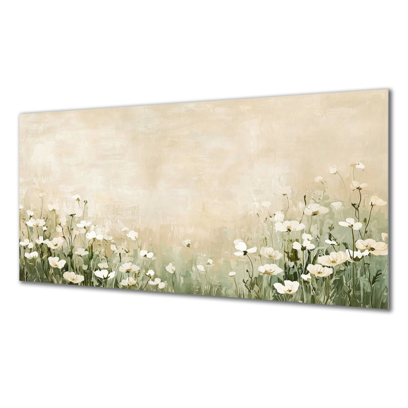 Tranquille fleur de prairies de fleurs sauvages, H 28 po x l 60 po x P 0,84 po