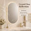 Miroir de salle de bain 26 "x 24" sans cadre avec rebord biseauté et antibuée-3243853