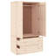 Aabas 2 Door Solid Wood Wardrobe-2100541535