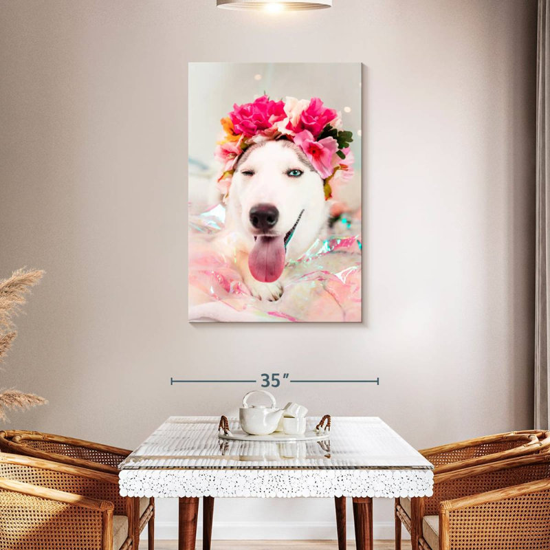 Brampt Cute Husky, 45" H x 30" W