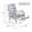 Chaise berçante en coton et lin-238390573