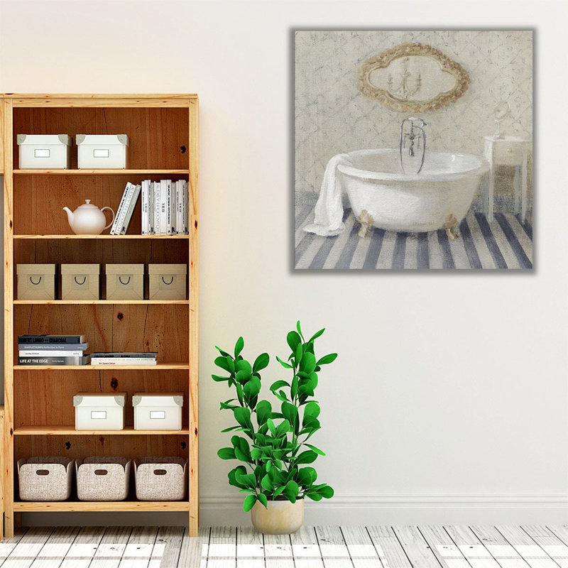 Victorian Bath II - reproduction d'art sur toile, H 12 po x l 12 po