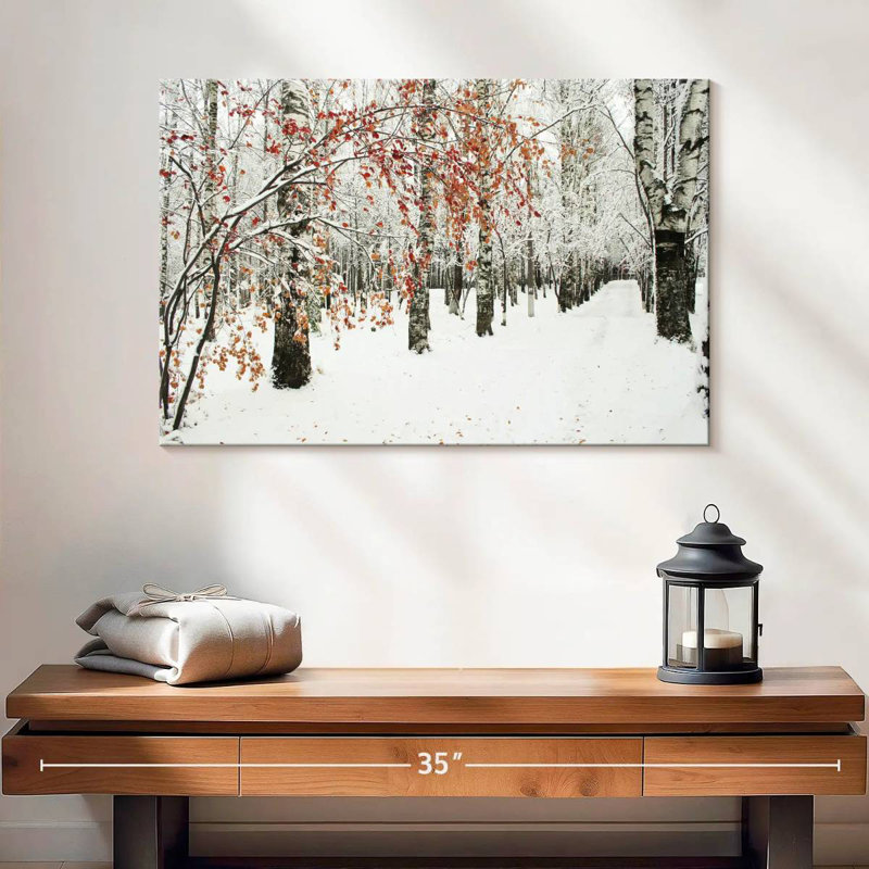 Alvord Frosty Birch Forest, H 16 po x l 24 po