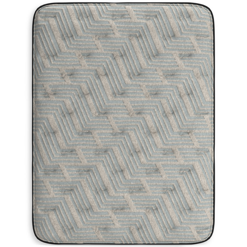 Queen Size Blue and Gray Gel Memory Foam Innerspring Mattress