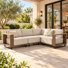84 " W L-Shaped Patio Sofa with Cushions