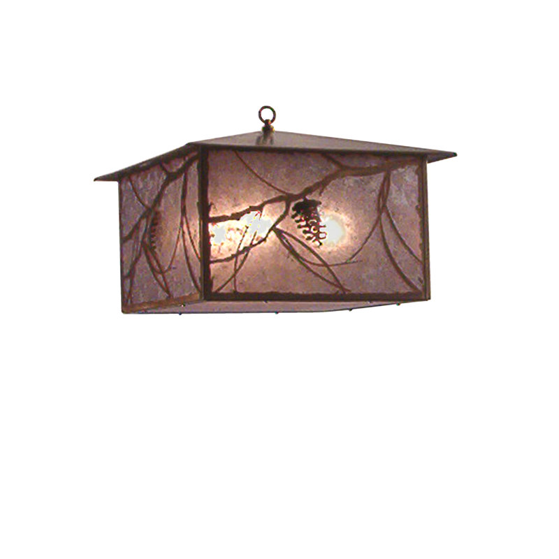 Rustic Lodge 4 - Light Glass Chandelier