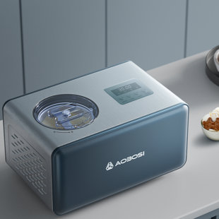 2l Automatic Ice Cream Maker With Compressor, 4 Modes, Digital Touch Controls, No Pre-freezing Needed, Stainless Steel, Low Noise