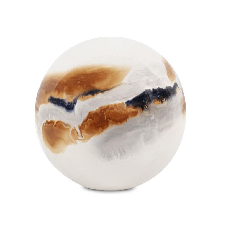 Lahar Iron Sphere - Small, 6" H x 6" W x 6" D