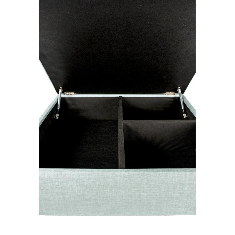 Gamino Upholstered Ottoman, Sea Mist Polyester