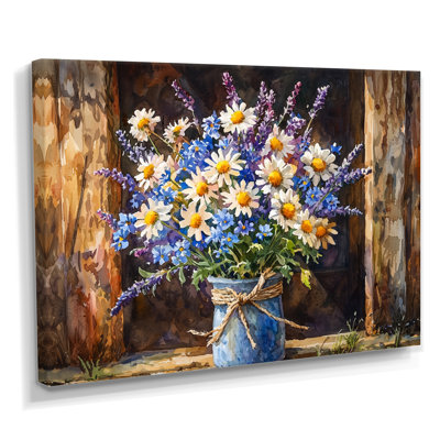Impression sur toile «Country Garden Bloom Of Assorted Flowers I»