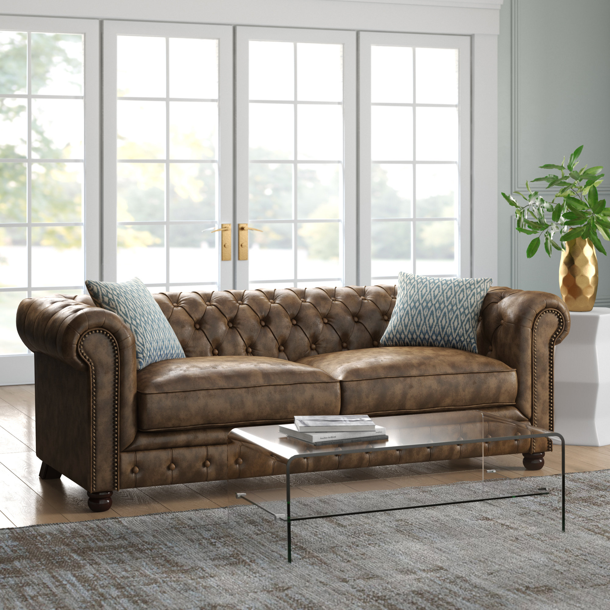 Moroney Faux Living Room Set