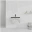 Lavabo mural pour salle de bain avec bol en céramique et porte à fermeture en douceur