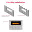 Dimplex Prism Optiflame Media Wall Fire, Built-In or Wall Mount, 3 Sizes-80870896
