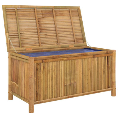 Water Resistant Bamboo Deck Box in Brown