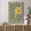 Art mural encadré, impressions murales abstraites rétro pour chambre à coucher - 16 po x 24 po-1089479211