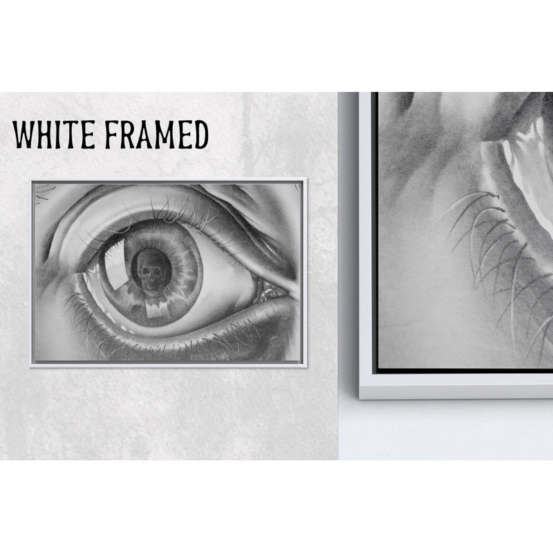«Escher Eye», reproduction d'art sur toile, décor de crâne surréaliste, œuvre d'art, cadeau personnalisé