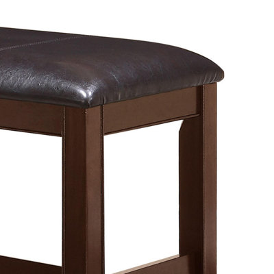 Robere Faux Leather Upholstered Bench