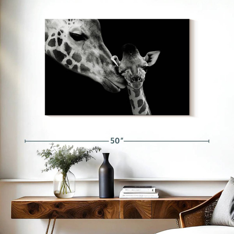 Brampt Motherly Giraffe, 26" H x 39" W