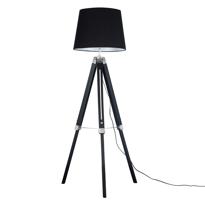Bella Vista 175cm Tripod Floor Lamp, LED Bulb, Grey