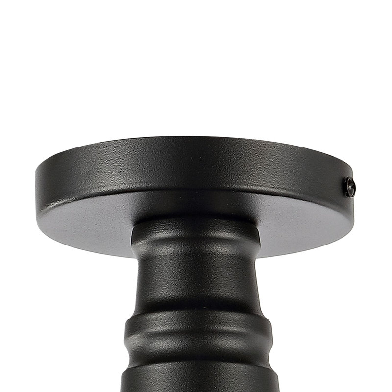 Plafonnier semi-encastré 1 lumière 14 po, Rouge