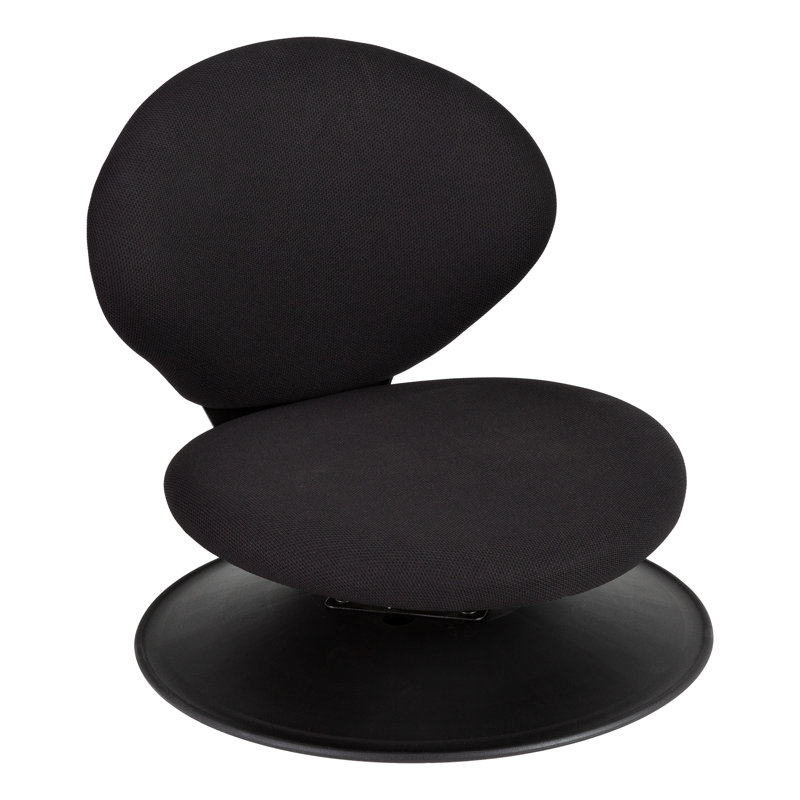 Chaise 360 ° à 360 degrés avec roulettes, Noir