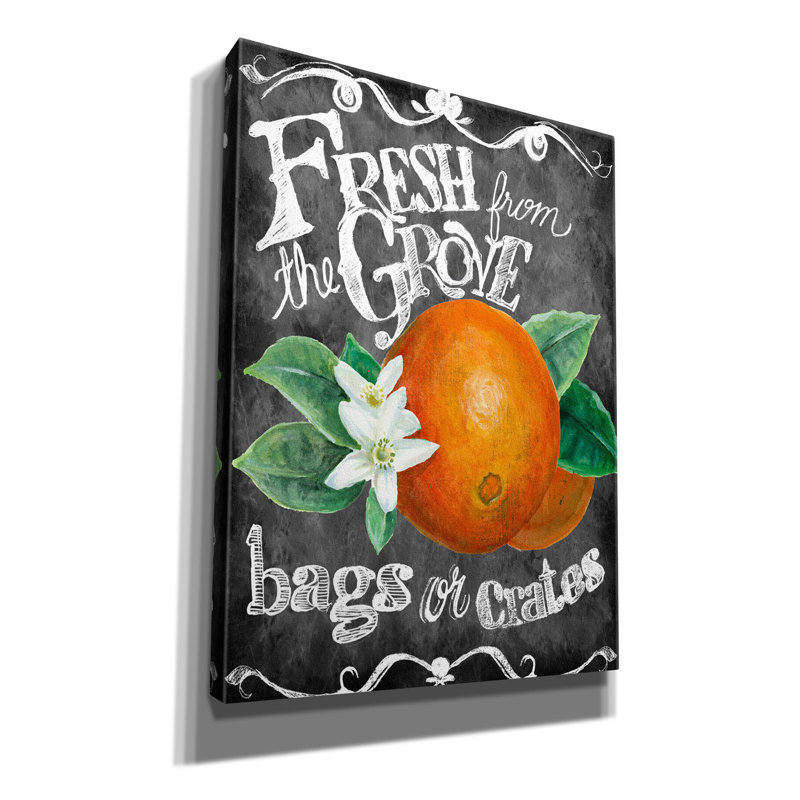 «Fresh From The Grove» par Art Licensing Studio, art mural sur toile, H 54 po x l 40 po x P 1,5 po