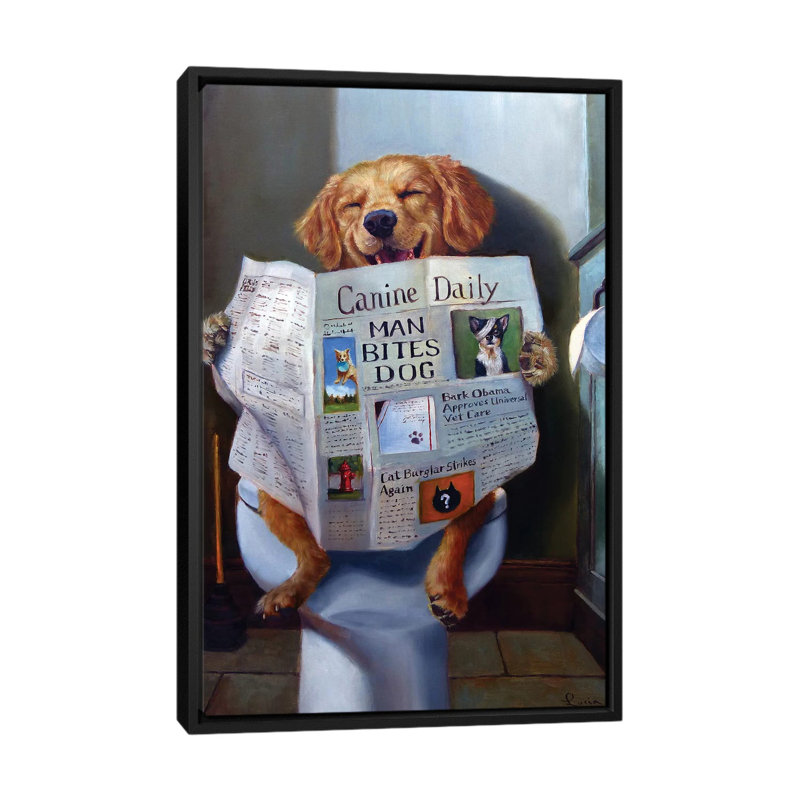 «Swindle Heffernan Dog Gone Funny» par Swindle Heffernan, reproduction sur toile tendue, H 26 po x l 18 po x P 1,5 po