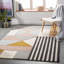 Laureate Geometric Handmade Tufted Wool Cream/Light Gray/Brown Area Rug-923842386