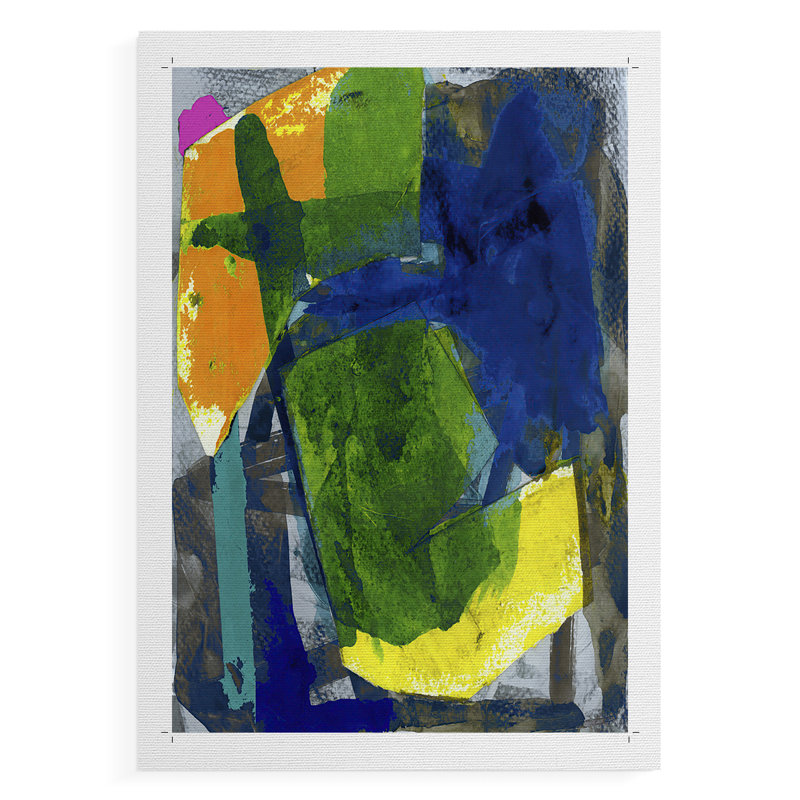 Brights Strokes I - Impression sur toile seulement - NON-CADRE, H 48 po x l 32 po