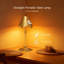 Lampe de table rechargeable sans fil avec accent papillon magnétique, 3 lumières DEL à intensité variable de température de couleur, lampe tactile sans fil portable pour la décoration intérieure et les cadeaux